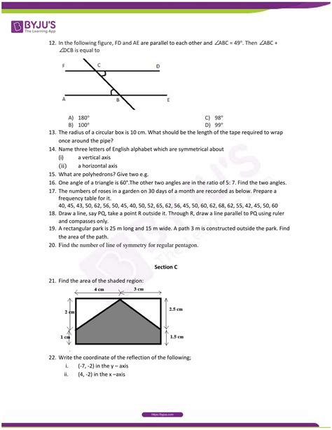 Download Maths Solved Question Papers For Class 7 