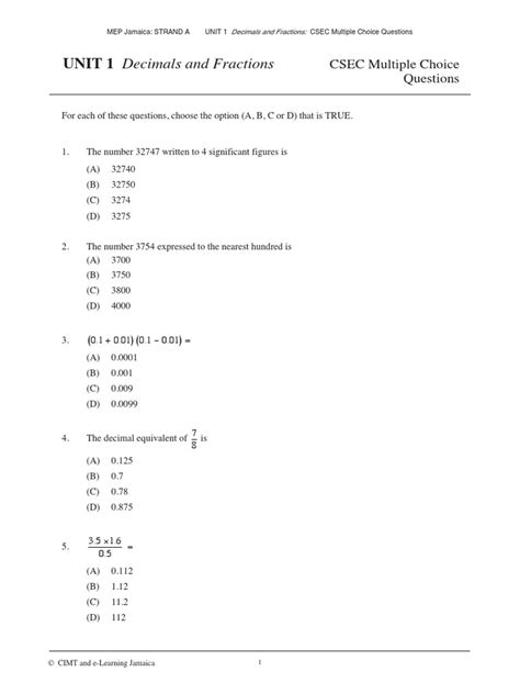 Full Download Maths Test Paper Oca 06 2778 