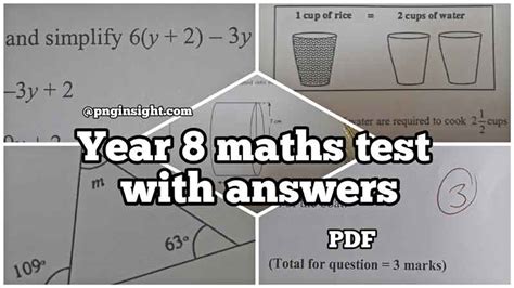 Read Maths Test Papers Year 8 