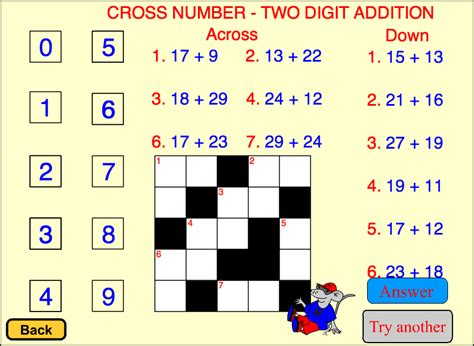 Mathsphere Cross Numbers Math Cross Number Puzzle - Math Cross Number Puzzle