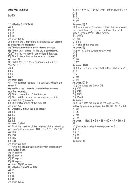 mathworksheetland answer key