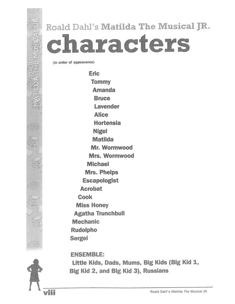 Matilda Junior Script