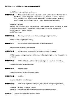 Matilda Musical Script