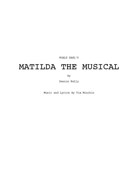 Matilda Script
