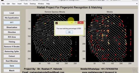 matlab code for fingerprint matching
