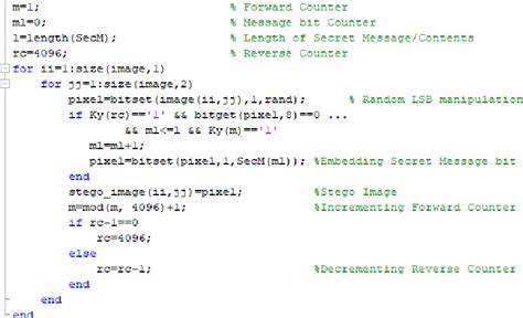 matlab code for lsb matching embedding