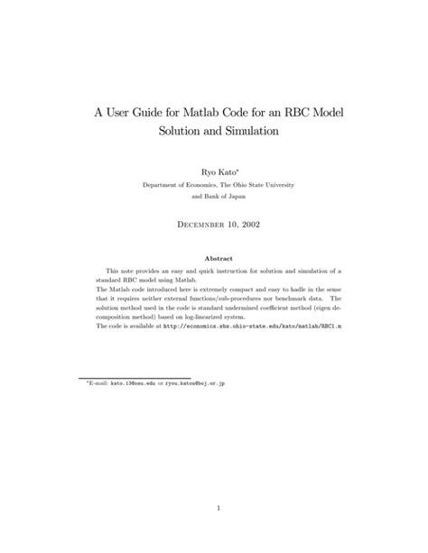 matlab code for rbc