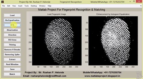 Matlab Finger Print Source Code