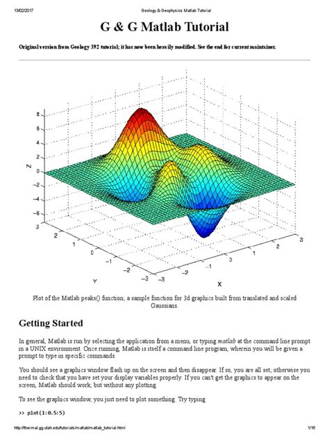 Matlab For Geophysics