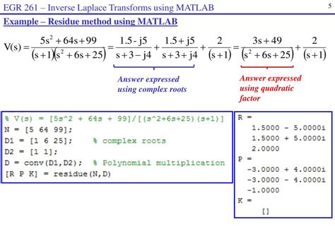 Matlab Inverse Laplace