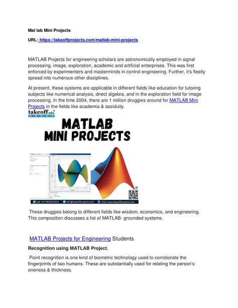 Matlab Mini Projects