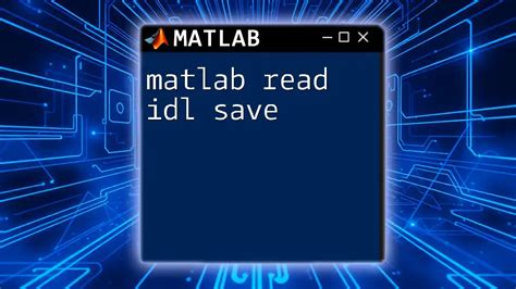Matlab Read Idl Save