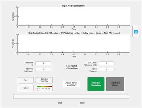 matlab simulation for voip codecs