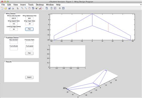 matlab wing design