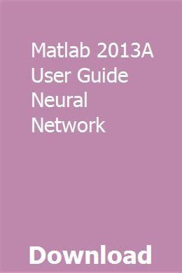 Download Matlab 2013A User Guide 