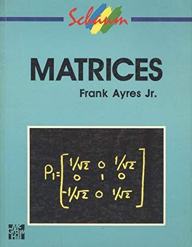 Matrices By Frank Ayres