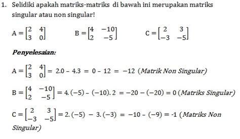 matriks singular