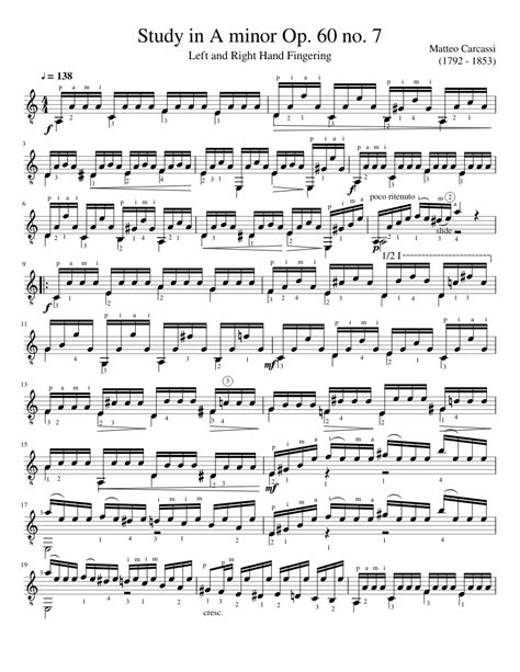 matteo carcassi study in a minor