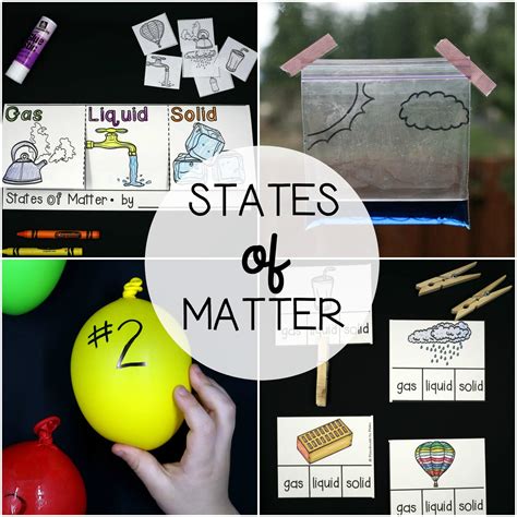 Matter Kindergarten   Ideas For The Teaching States Of Matter In - Matter Kindergarten