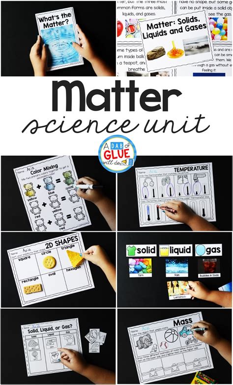 Matter Science Unit Hands On Learning For Students Matter Kindergarten - Matter Kindergarten