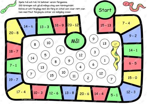 mattespel subtraktion