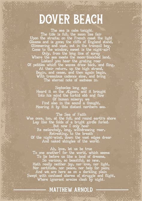 Matthew Arnold Dover Beach