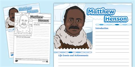 matthew henson biography summary template