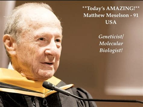 matthew meselson biography