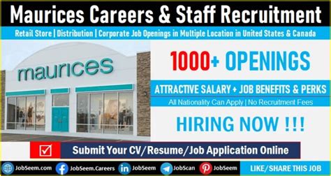 maurices hiring Part Time Manager in Winkler, Manitoba, Canada