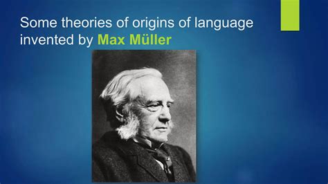 max müller theory of language