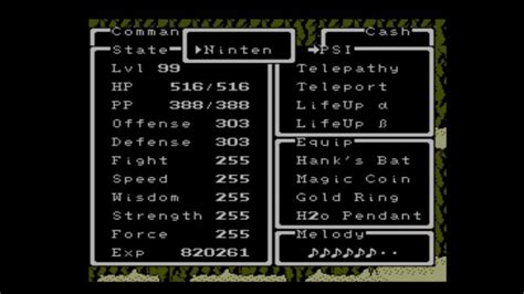 Max Stats Earthbound