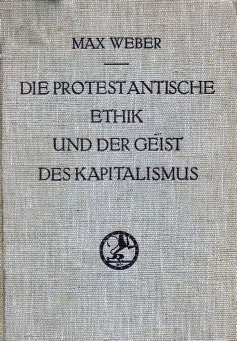 Max Weber Protestant Ethic