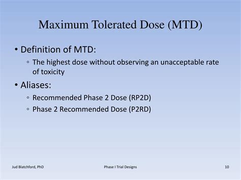 maximum tolerated dose 뜻