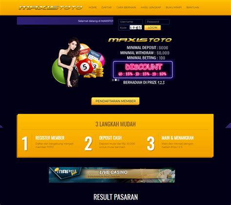 MAXISTOTO WAP LINK ALTERNATIF ⚔️ MAXISTOTO | Bandar Togel Online dan Game Kasino Terpercaya di