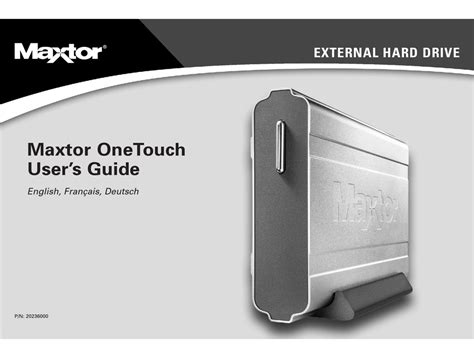 Download Maxtor One Touch User Guide 