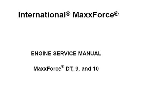 Read Online Maxxforce Dt Service Manual 