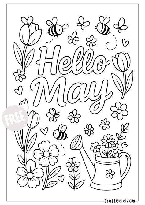 may coloring sheets