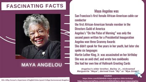 maya angelou biography espanol noticias