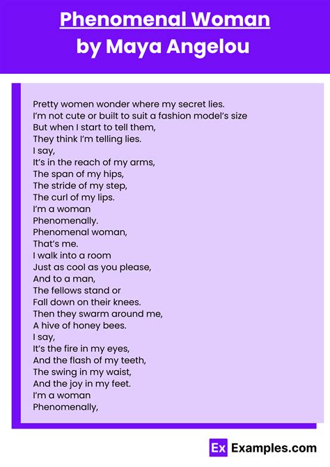 maya angelou phenomenal woman poem