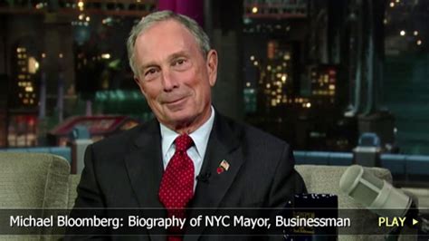 mayor bloomberg biography