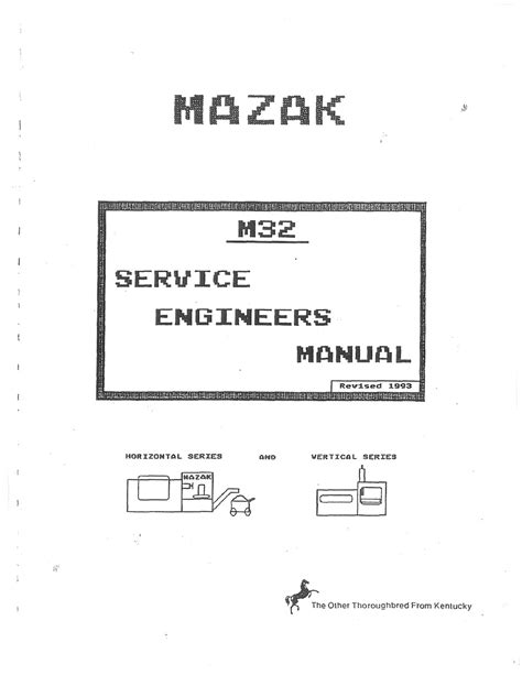 Read Online Mazak M32 T32 Maintenance Training 