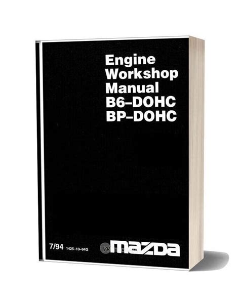 Mazda B6 2e Workshop Manual