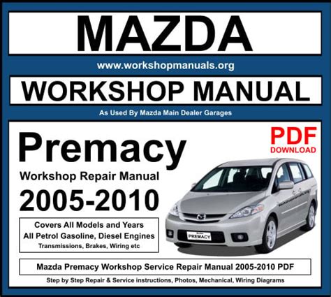 Full Download Mazda Premacy Workshop Manual Problem File Type Pdf 