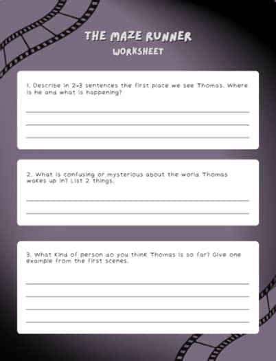 Maze Runner Teacher Resources