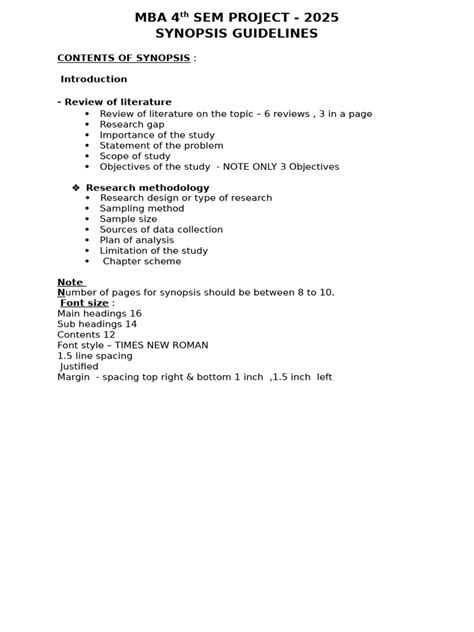 Mba 4th Sem Notes