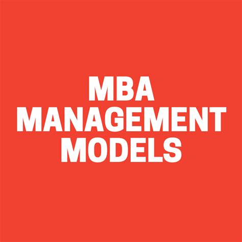 Mba Management Models