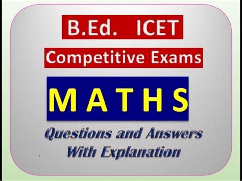 mba maths questions and answers