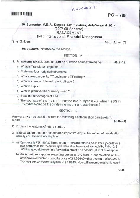 Full Download Mba Financial Management Question Papers 