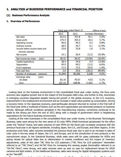 Full Download Mba Projects On Financial Performance Analysis 