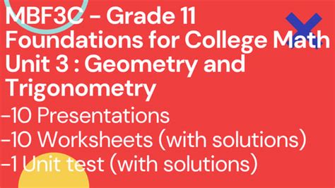 Mbf3c Trigonometry Test